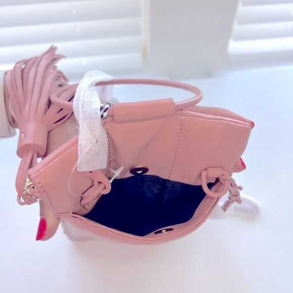 Thacker Nolita Ring Handle Blush Leather Clutch - Picture 4 of 5